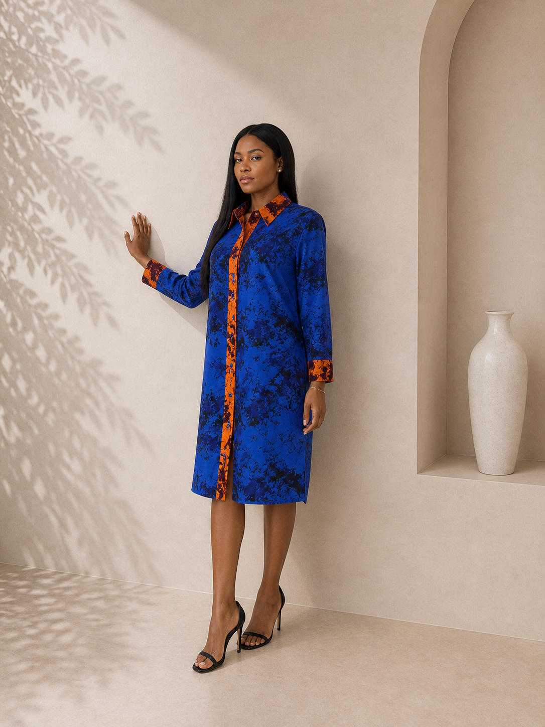 Cobalt Shirt Dress